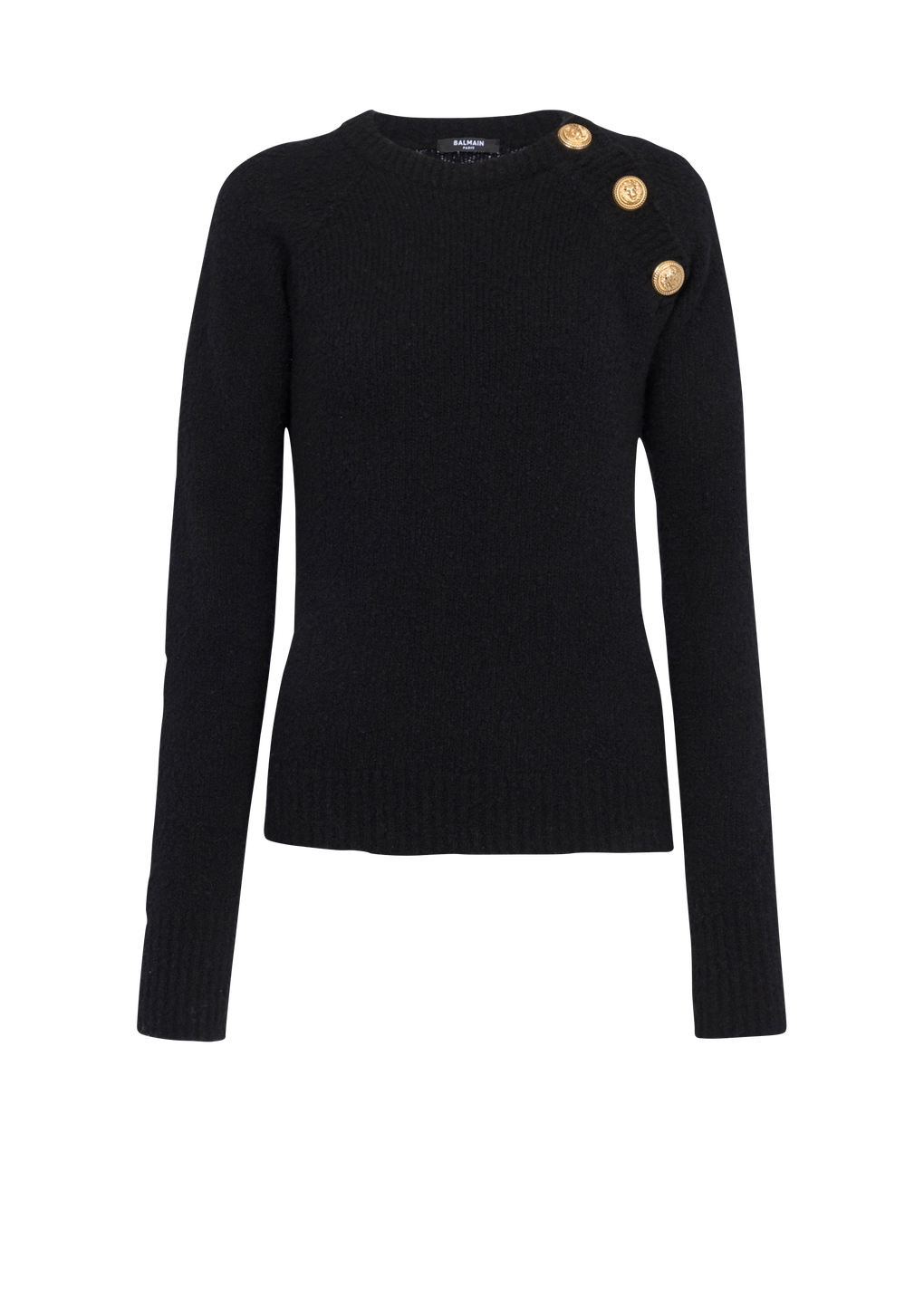 Cashmere sweater, black, hi-res